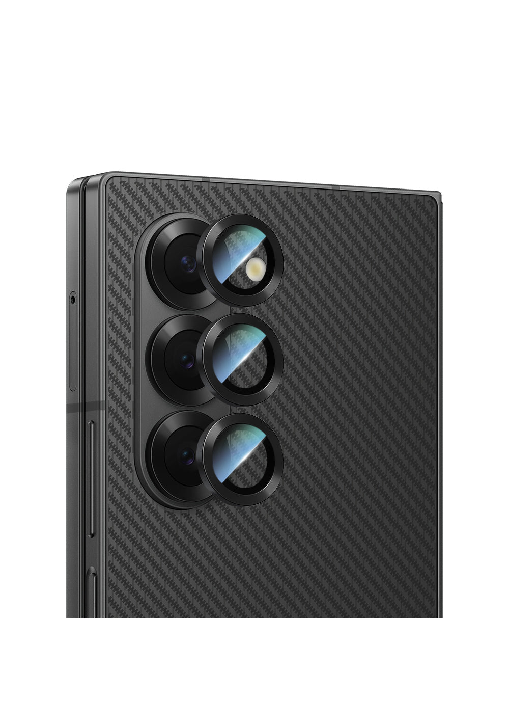 Galaxy Z Fold 6 CaseWorld Alloy Serisi Oleofobik Anti Reflective Kamera Lens Koruyucu