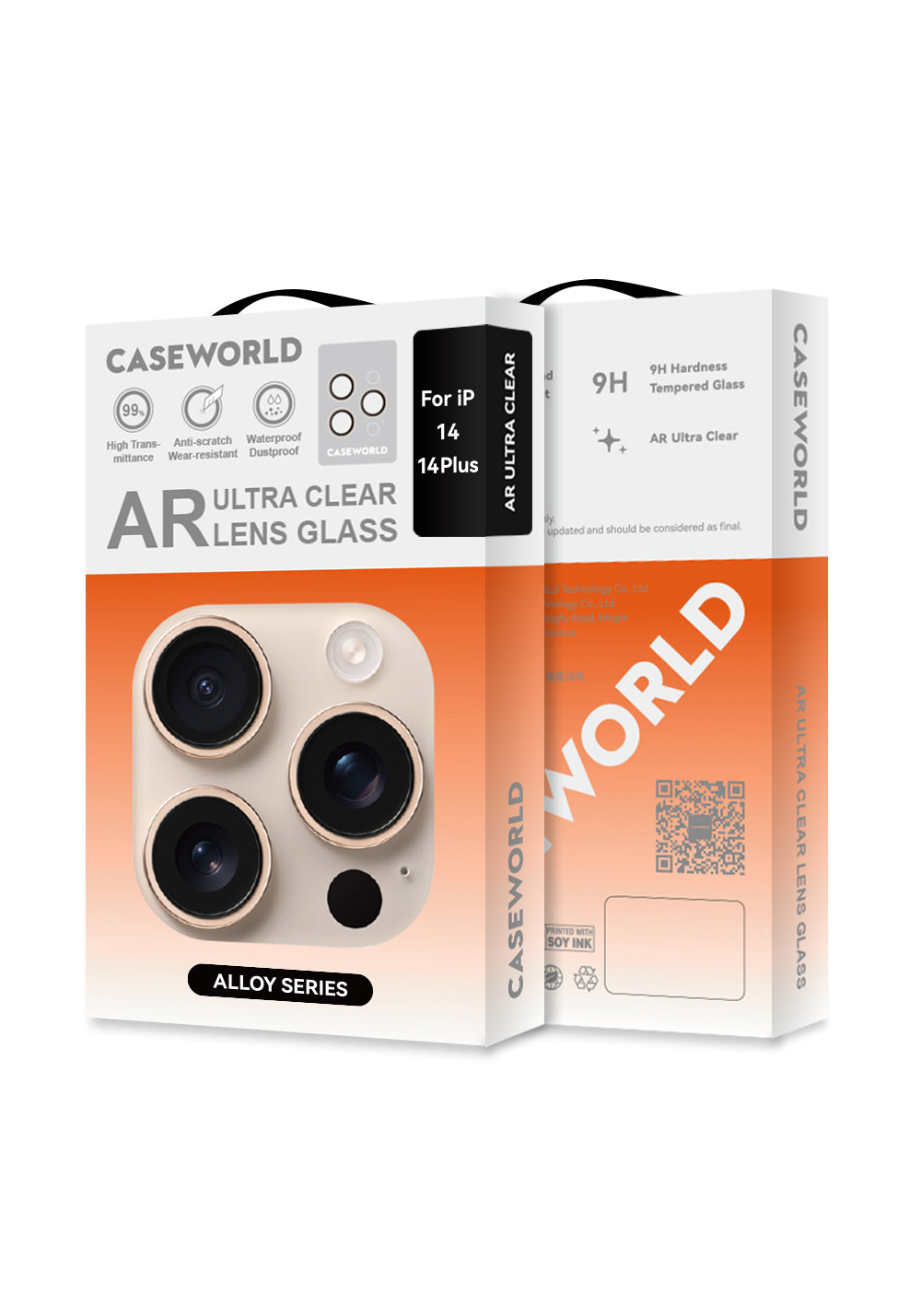 Apple iPhone 14 Plus CaseWorld Alloy Serisi Oleofobik Anti Reflective Kamera Lens Koruyucu