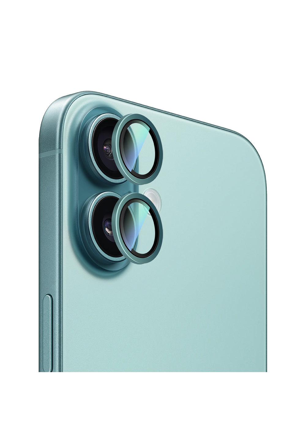Apple iPhone 16 CaseWorld Alloy Two-Color Serisi Lens Koruyucu