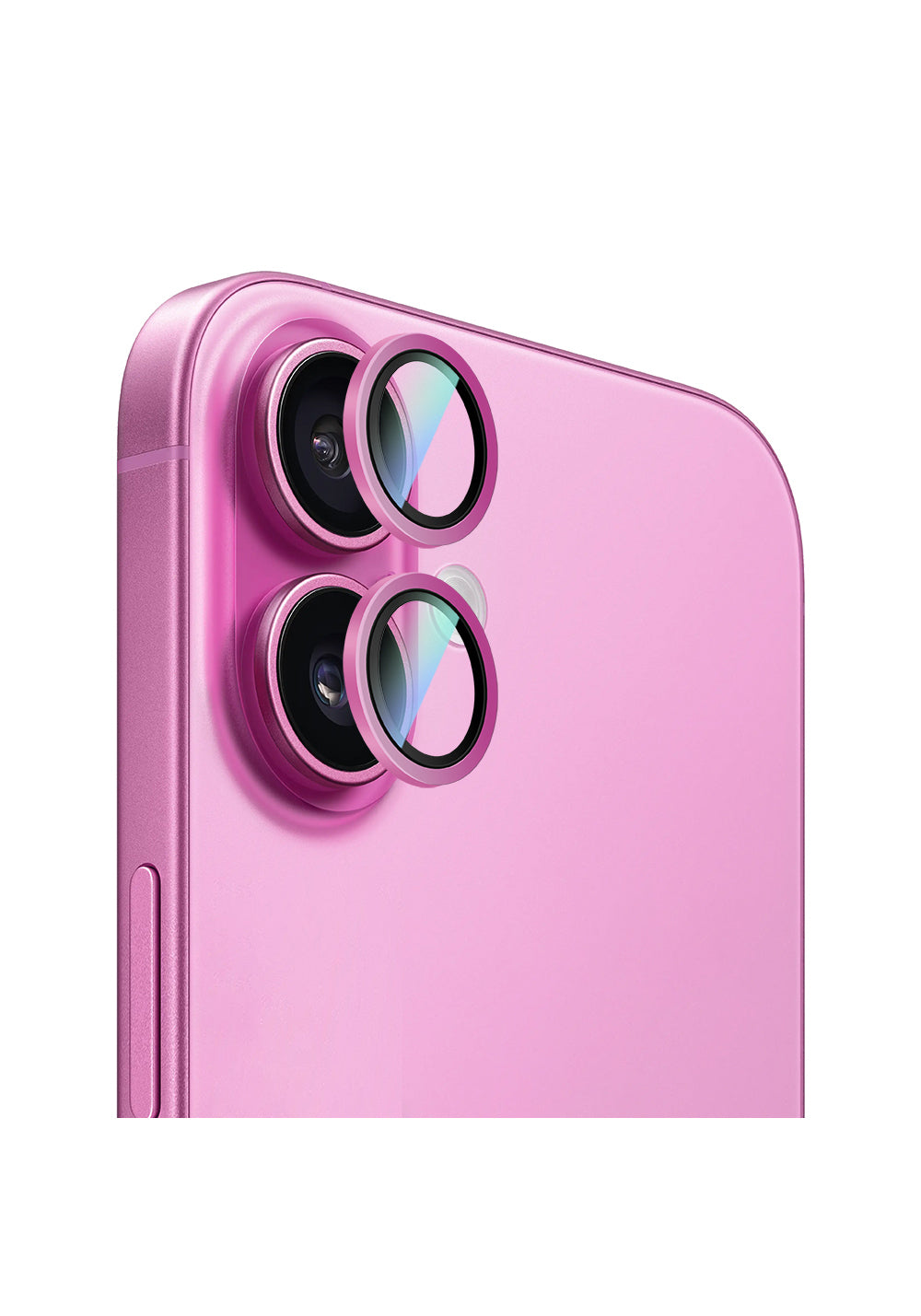 Apple iPhone 16 CaseWorld Alloy Two-Color Serisi Lens Koruyucu