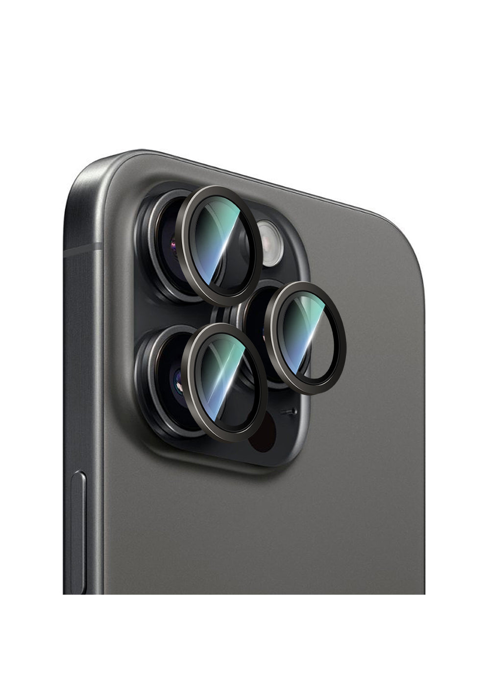 Apple iPhone 16 Pro Max CaseWorld Alloy Two-Color Serisi Lens Koruyucu