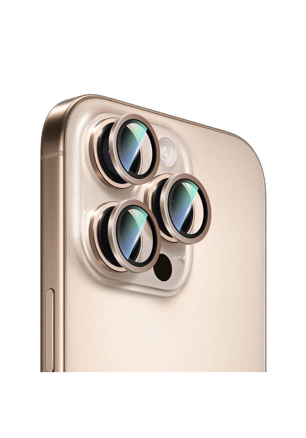 Apple iPhone 16 Pro Max CaseWorld Alloy Two-Color Serisi Lens Koruyucu