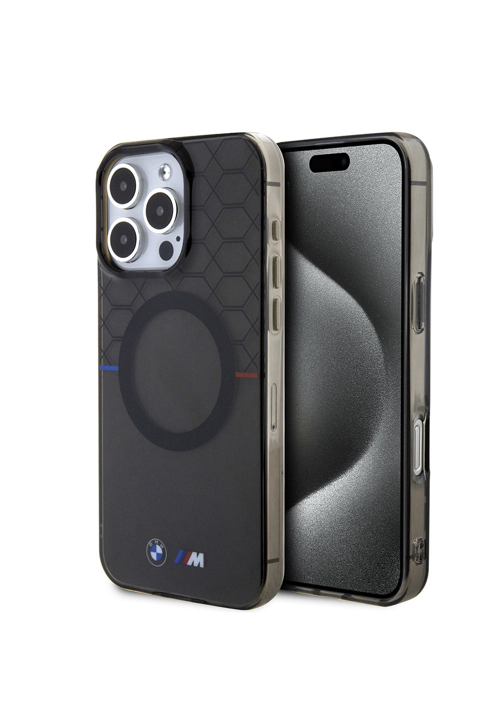 Apple iPhone 16 Pro Max Kılıf BMW Magsafe Şarj Özellikli Transparan M Dizayn Orijinal Lisanslı Kapak