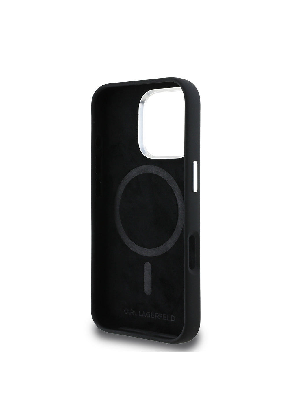 Apple iPhone 16 Pro Kılıf Karl Lagerfeld Orijinal Lisanslı Karl & Choupette Sketch Logo Sililkon Kapak