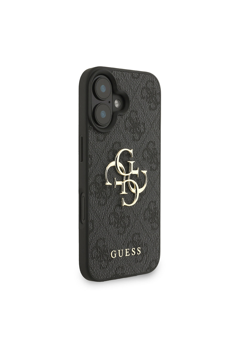 Apple iPhone 16 Kılıf Guess Orijinal Lisanslı PU Deri Bilek Askı İpli Metal Büyük 4G ve Yazı Logolu Kapak