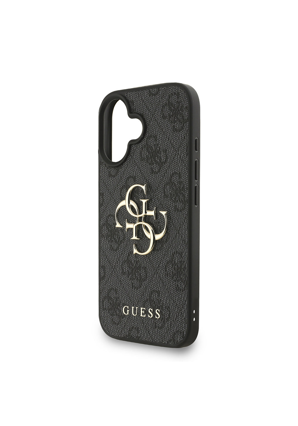 Apple iPhone 16 Kılıf Guess Orijinal Lisanslı PU Deri Bilek Askı İpli Metal Büyük 4G ve Yazı Logolu Kapak
