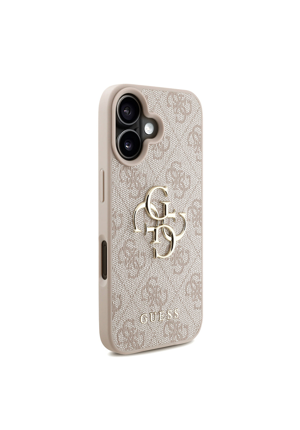 Apple iPhone 16 Kılıf Guess Orijinal Lisanslı PU Deri Bilek Askı İpli Metal Büyük 4G ve Yazı Logolu Kapak