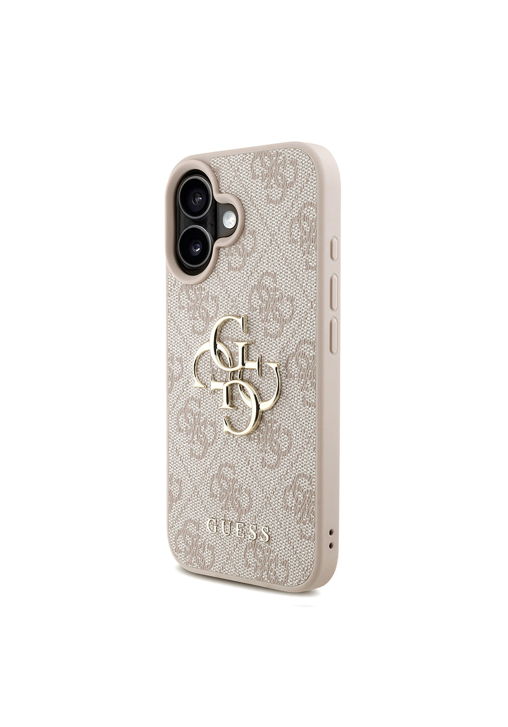 Apple iPhone 16 Plus Kılıf Guess Orijinal Lisanslı PU Deri Bilek Askı İpli Metal Büyük 4G ve Yazı Logolu Kapak