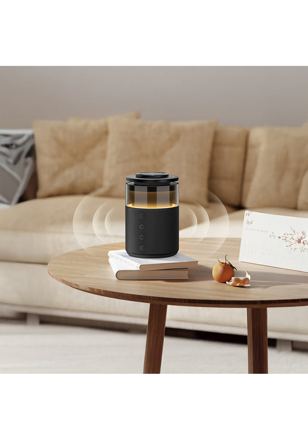 Recci RCW-51 Kablosuz Şarj Standı Ambiyans Işıklı Bluetooth Speaker Hoparlör Özellikli