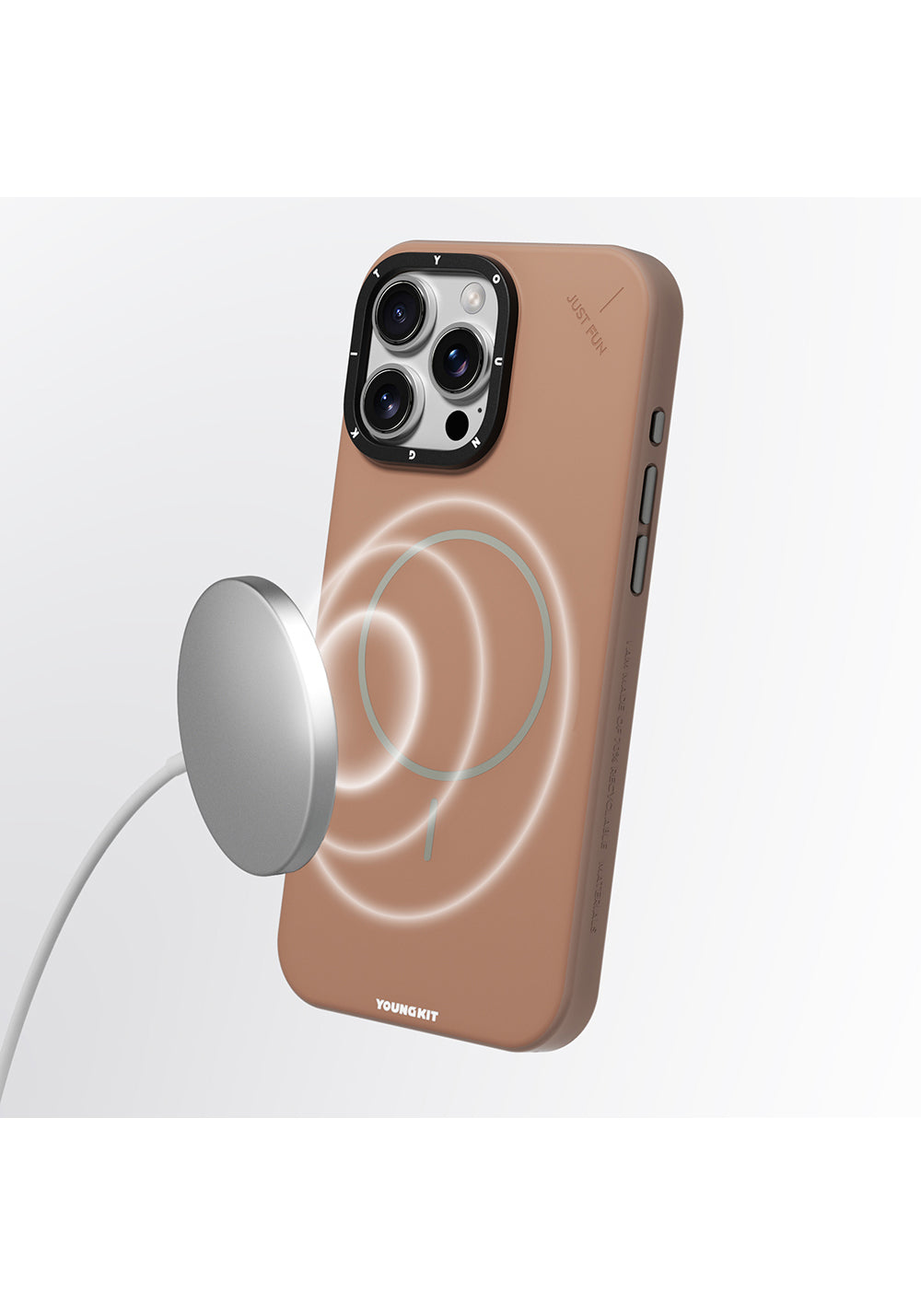 Apple iPhone 16 Pro Max Kılıf Manyetik Şarj Uyumlu Youngkit Dynamag Serisi Kapak