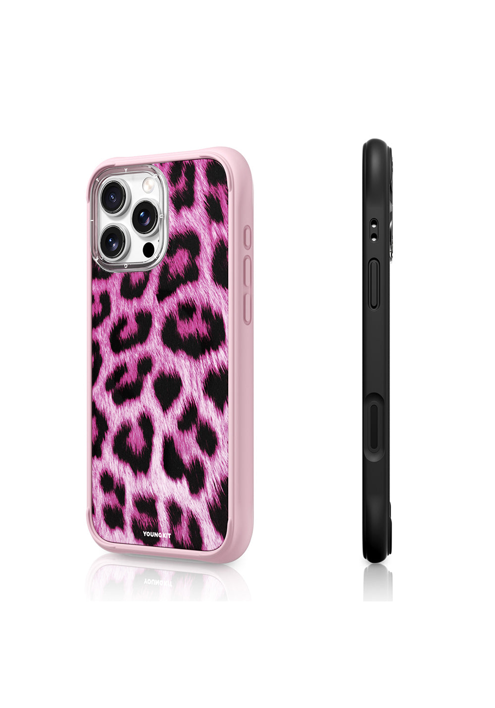 Apple iPhone 16 Pro Kılıf Manyetik Şarj Uyumlu Youngkit Leopard Serisi Kapak