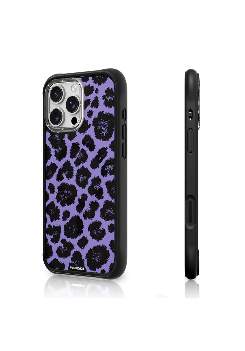Apple iPhone 16 Pro Kılıf Manyetik Şarj Uyumlu Youngkit Leopard Serisi Kapak