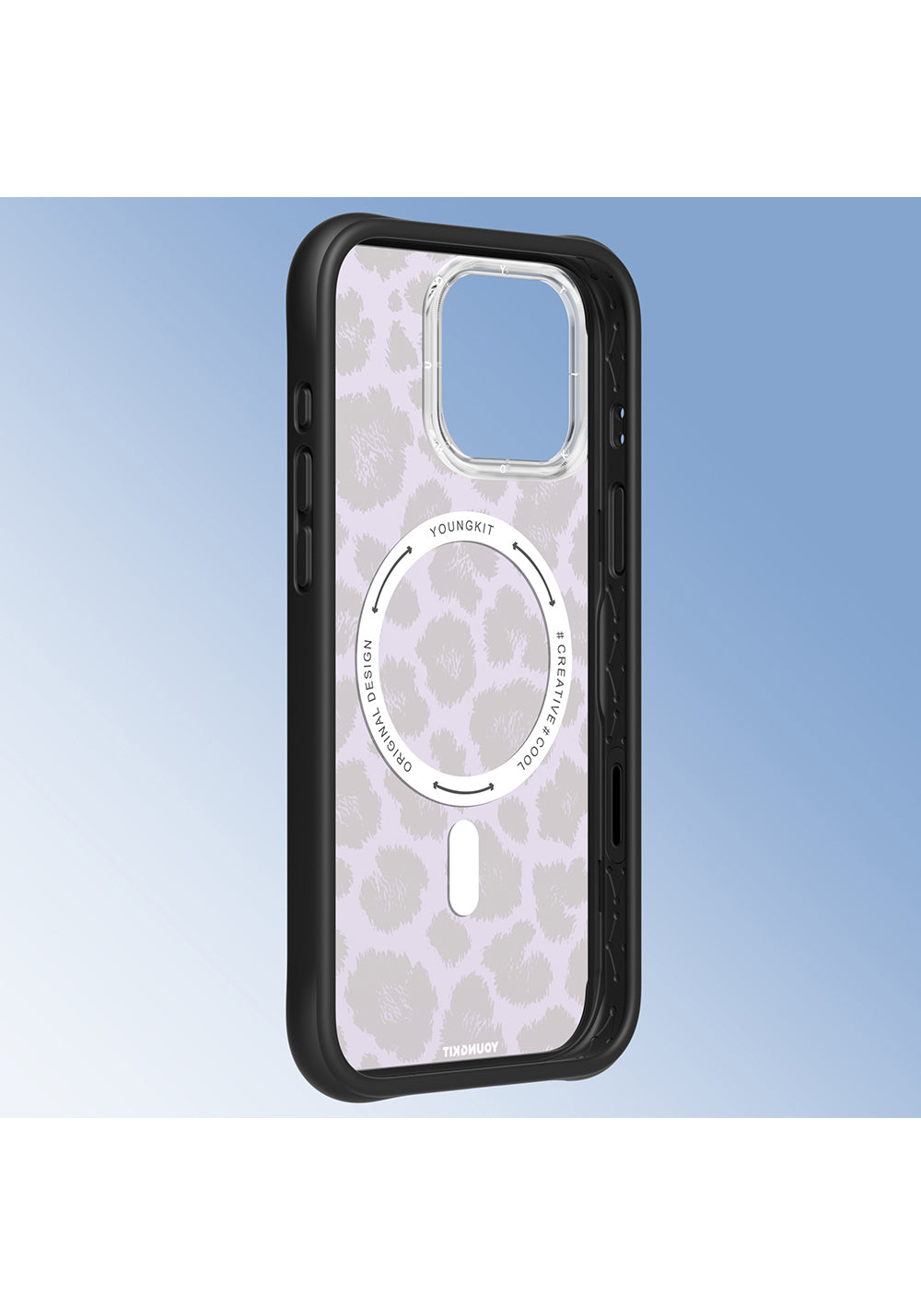 Apple iPhone 16 Pro Kılıf Manyetik Şarj Uyumlu Youngkit Leopard Serisi Kapak
