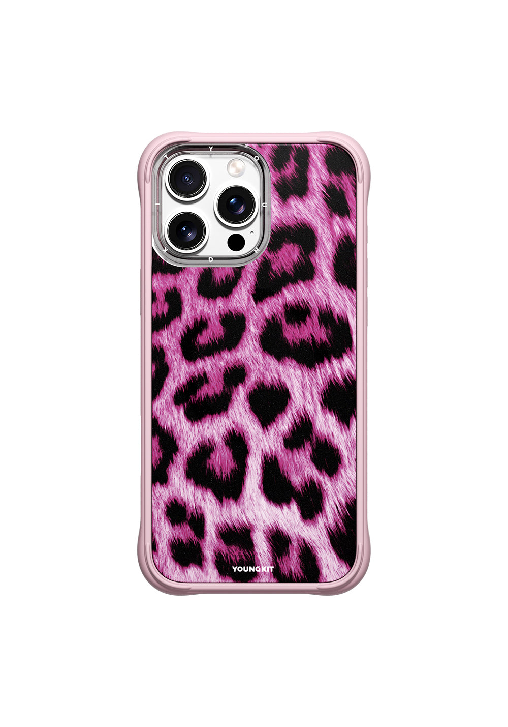 Apple iPhone 16 Pro Max Kılıf Manyetik Şarj Uyumlu Youngkit Leopard Serisi Kapak