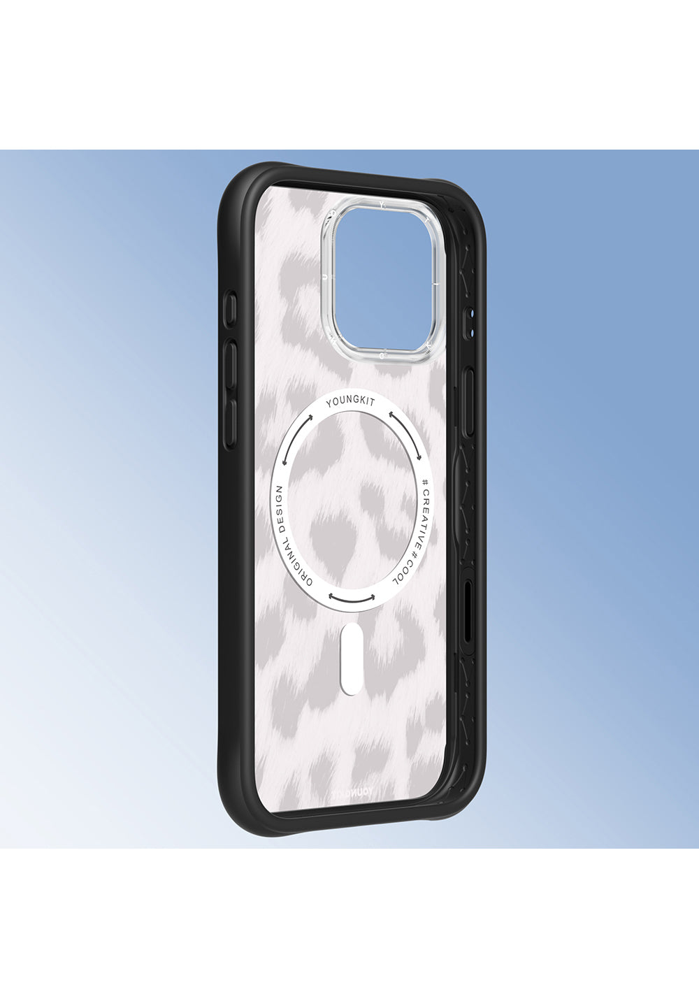 Apple iPhone 16 Pro Max Kılıf Manyetik Şarj Uyumlu Youngkit Leopard Serisi Kapak