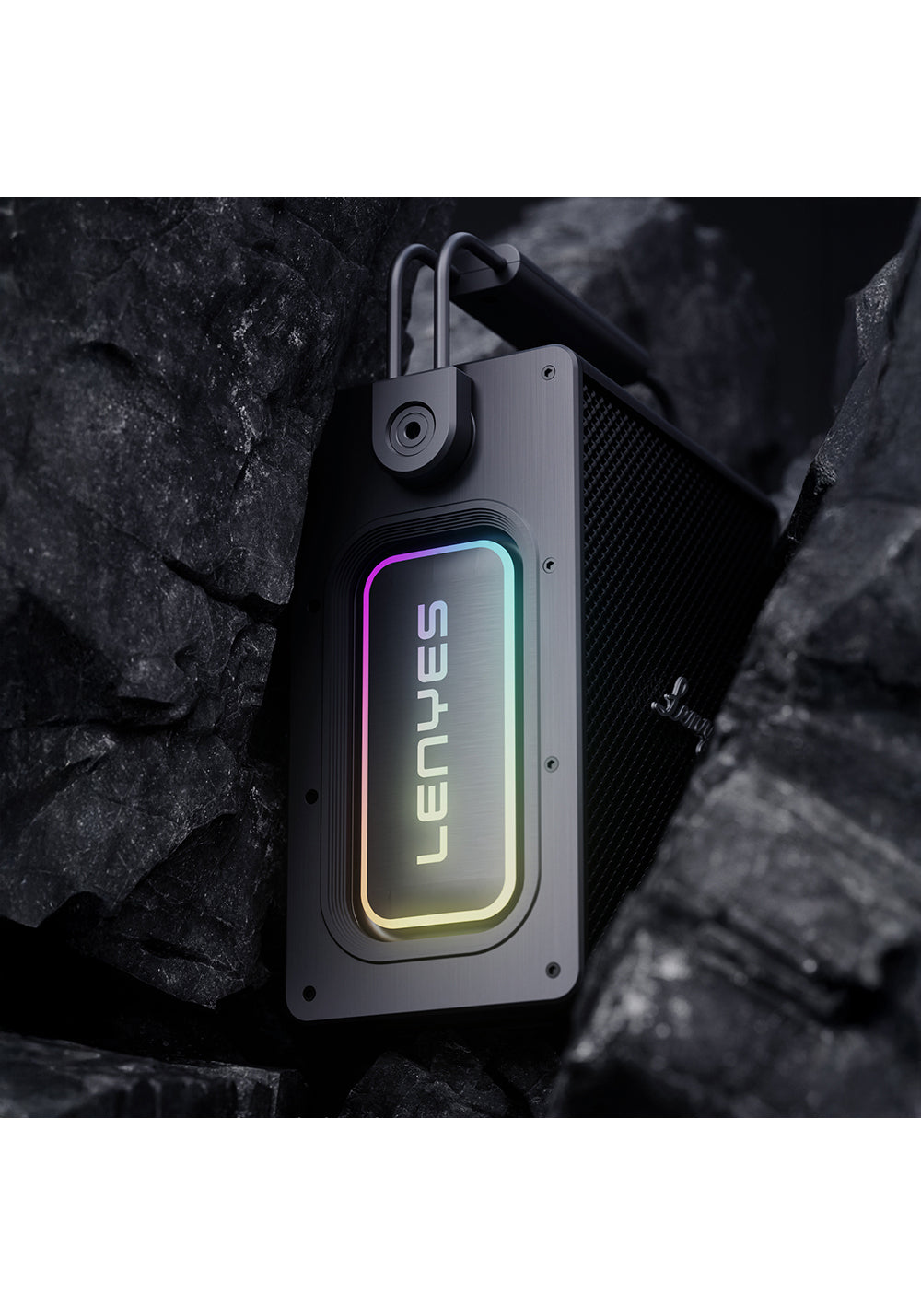 Lenyes Titan 1 Serisi RGB Işıklı Çift Mikrofonlu Bluetooth Speaker Hoparlör v5.3 5000mAh