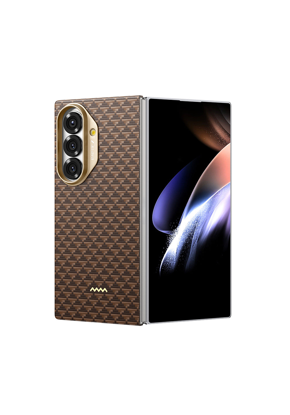 Galaxy Z Fold 7 Kılıf Manyetik Şarj Uyumlu Raptic Aramid Skin Origin Serisi Karbon Kapak