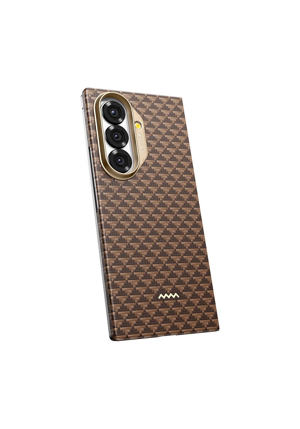 Galaxy Z Fold 7 Kılıf Manyetik Şarj Uyumlu Raptic Aramid Skin Origin Serisi Karbon Kapak