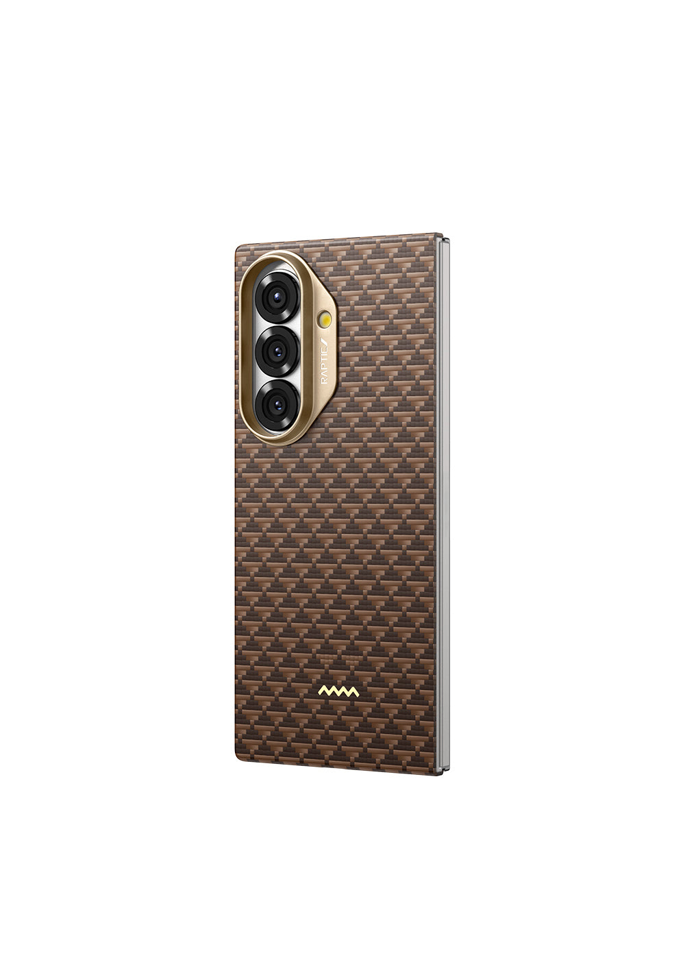 Galaxy Z Fold 7 Kılıf Manyetik Şarj Uyumlu Raptic Aramid Skin Origin Serisi Karbon Kapak