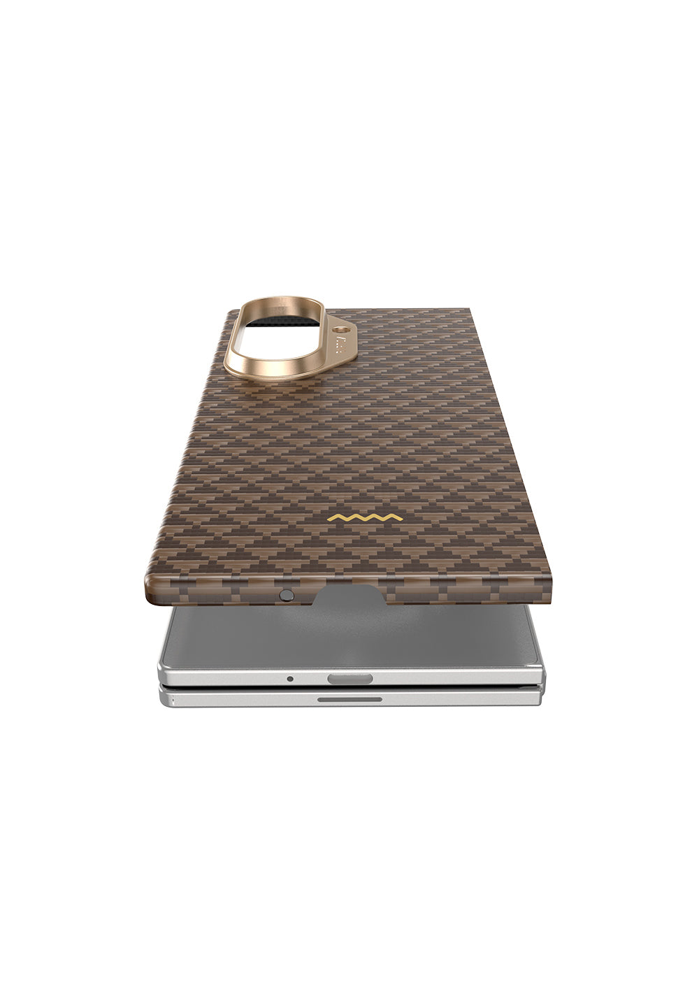 Galaxy Z Fold 7 Kılıf Manyetik Şarj Uyumlu Raptic Aramid Skin Origin Serisi Karbon Kapak