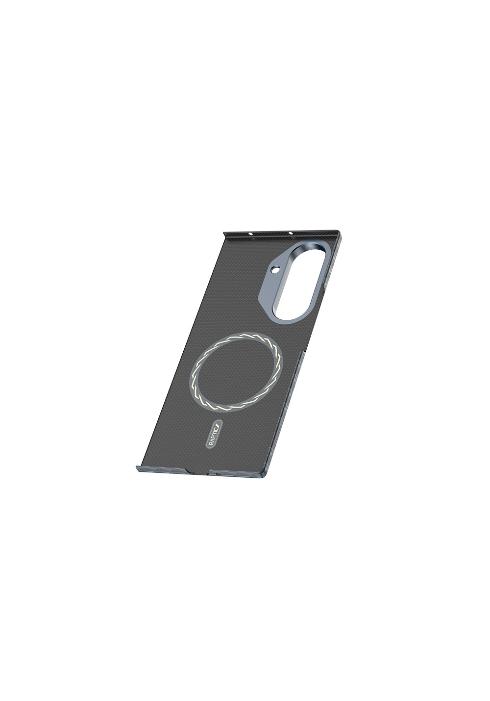 Galaxy Z Fold 7 Kılıf Manyetik Şarj Uyumlu Raptic Aramid Skin Origin Serisi Karbon Kapak