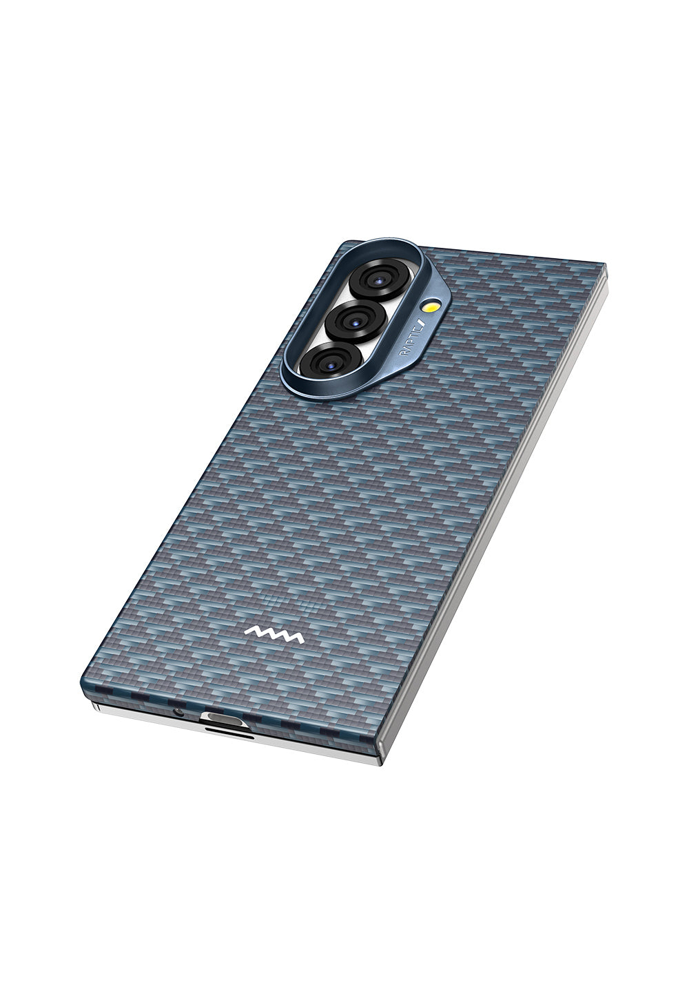 Galaxy Z Fold 7 Kılıf Manyetik Şarj Uyumlu Raptic Aramid Skin Origin Serisi Karbon Kapak