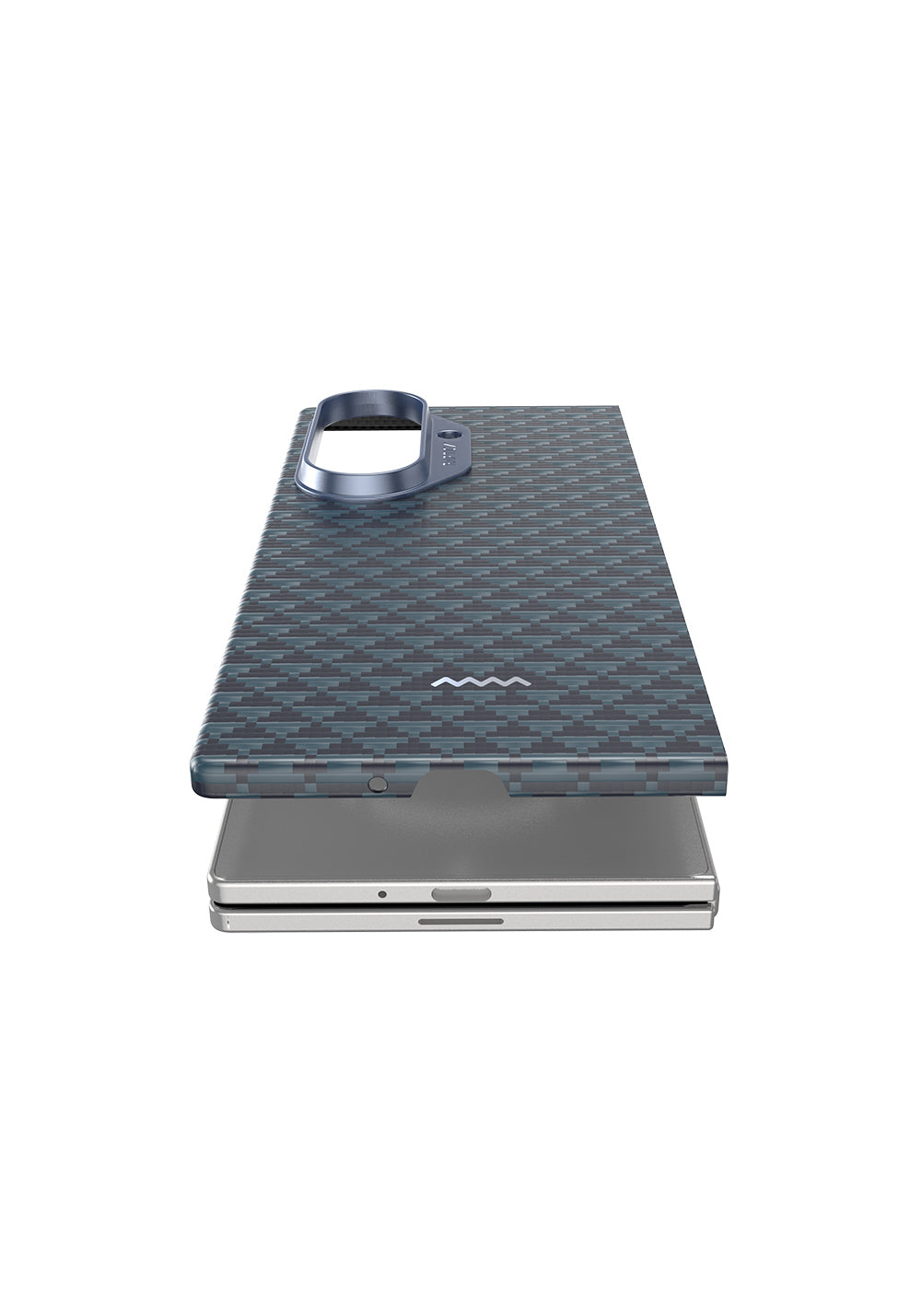 Galaxy Z Fold 7 Kılıf Manyetik Şarj Uyumlu Raptic Aramid Skin Origin Serisi Karbon Kapak