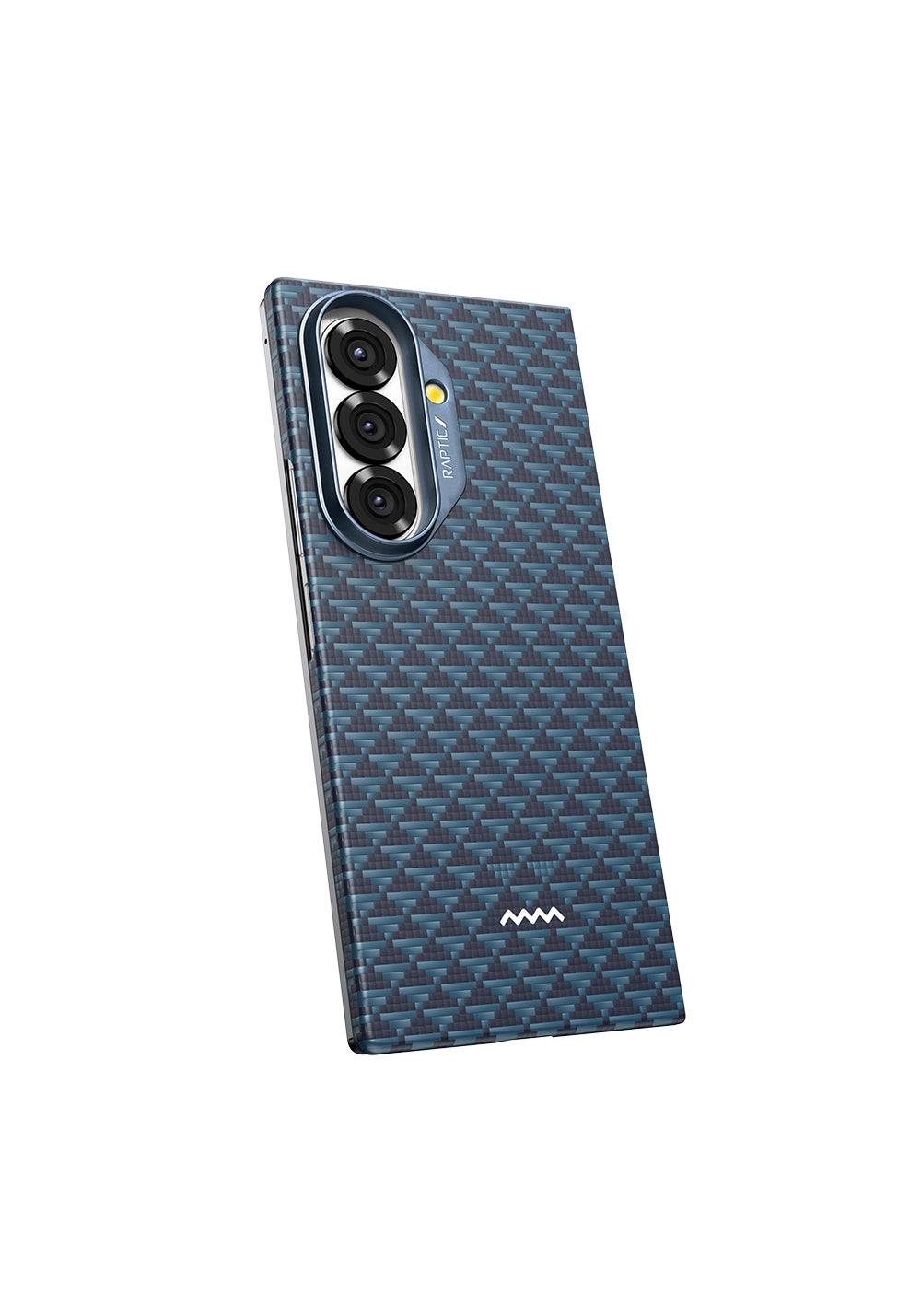 Galaxy Z Fold 7 Kılıf Manyetik Şarj Uyumlu Raptic Aramid Skin Origin Serisi Karbon Kapak