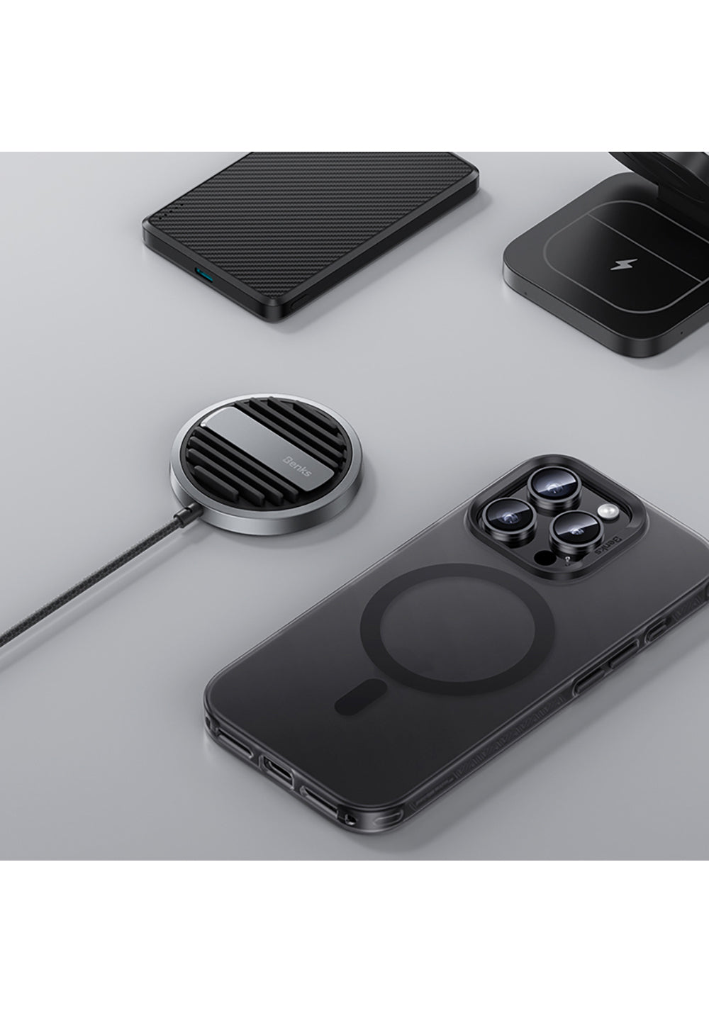Apple iPhone 17 Kılıf Manyetik Şarj Uyumlu Benks Lucid Armor Kapak