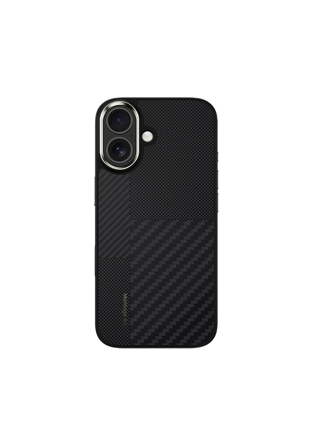 Apple iPhone 17 Kılıf Manyetik Şarj Uyumlu Karbon Fiber Benks Montage Hybrid ArmorPro Kevlar Kapak