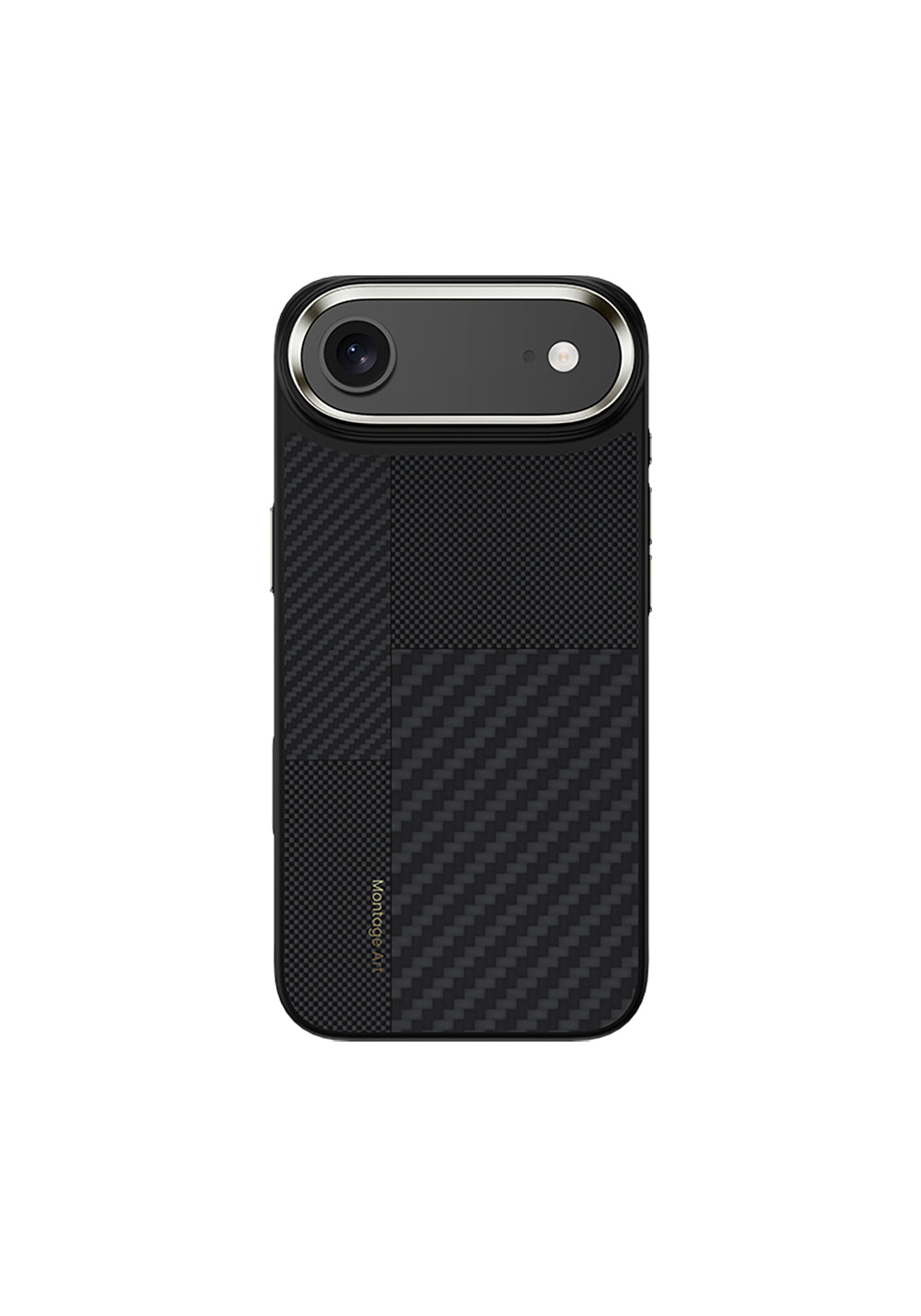 Apple iPhone 17 Air Kılıf Manyetik Şarj Uyumlu Karbon Fiber Benks Montage Hybrid ArmorPro Kevlar Kapak