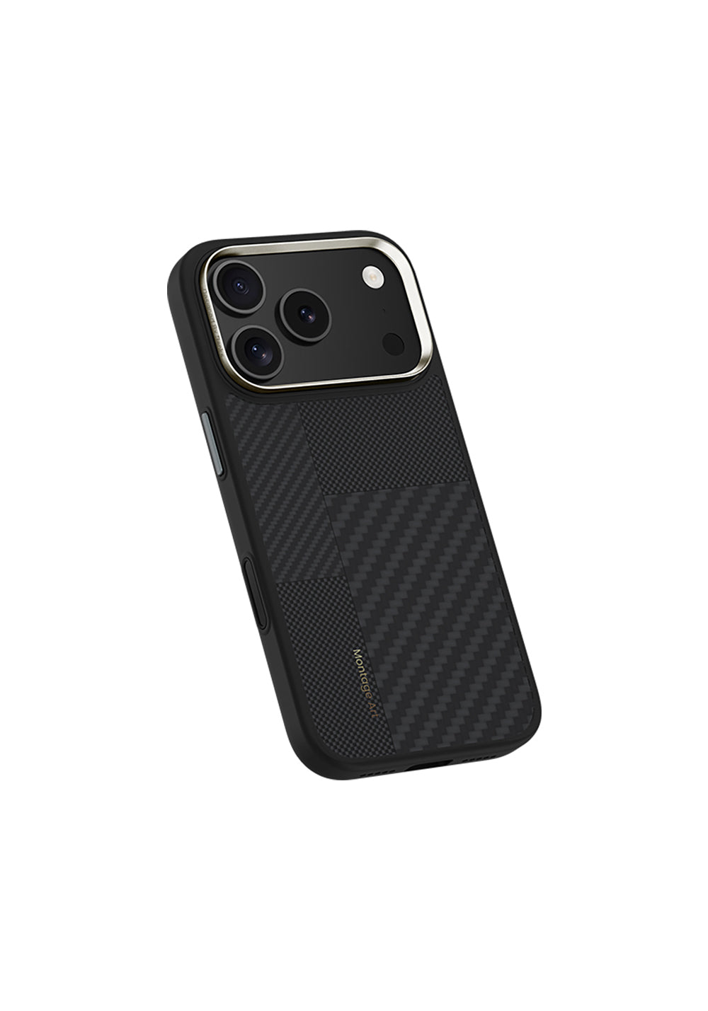 Apple iPhone 17 Pro Max Kılıf Manyetik Şarj Uyumlu Karbon Fiber Benks Montage Hybrid ArmorPro Kevlar Kapak