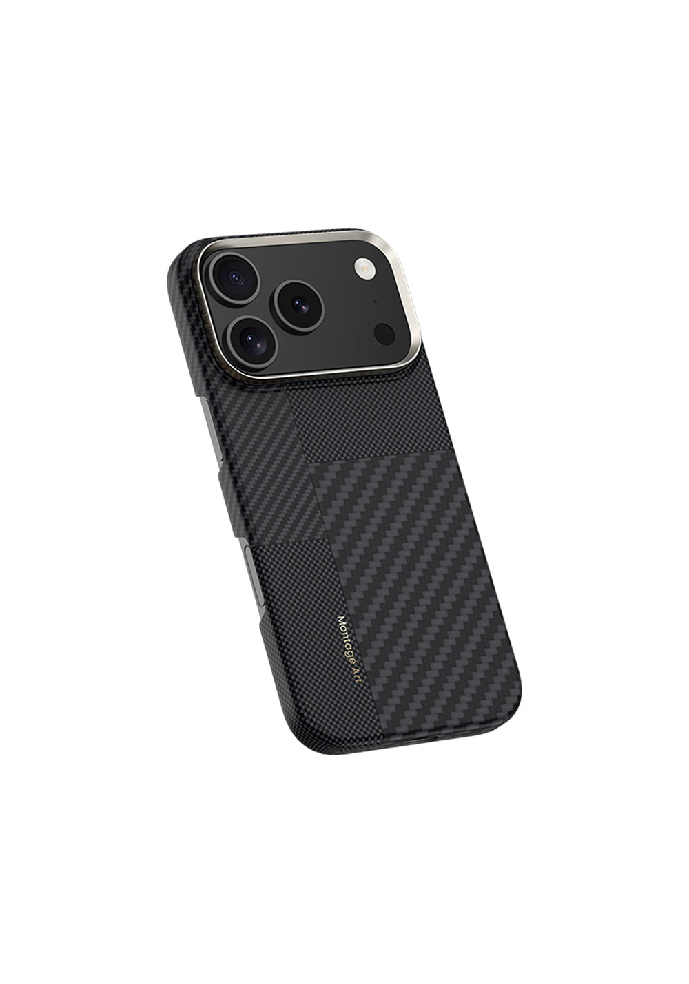 Apple iPhone 17 Pro Max Kılıf Manyetik Şarj Uyumlu Karbon Fiber Benks Montage ArmorAir Kevlar Kapak