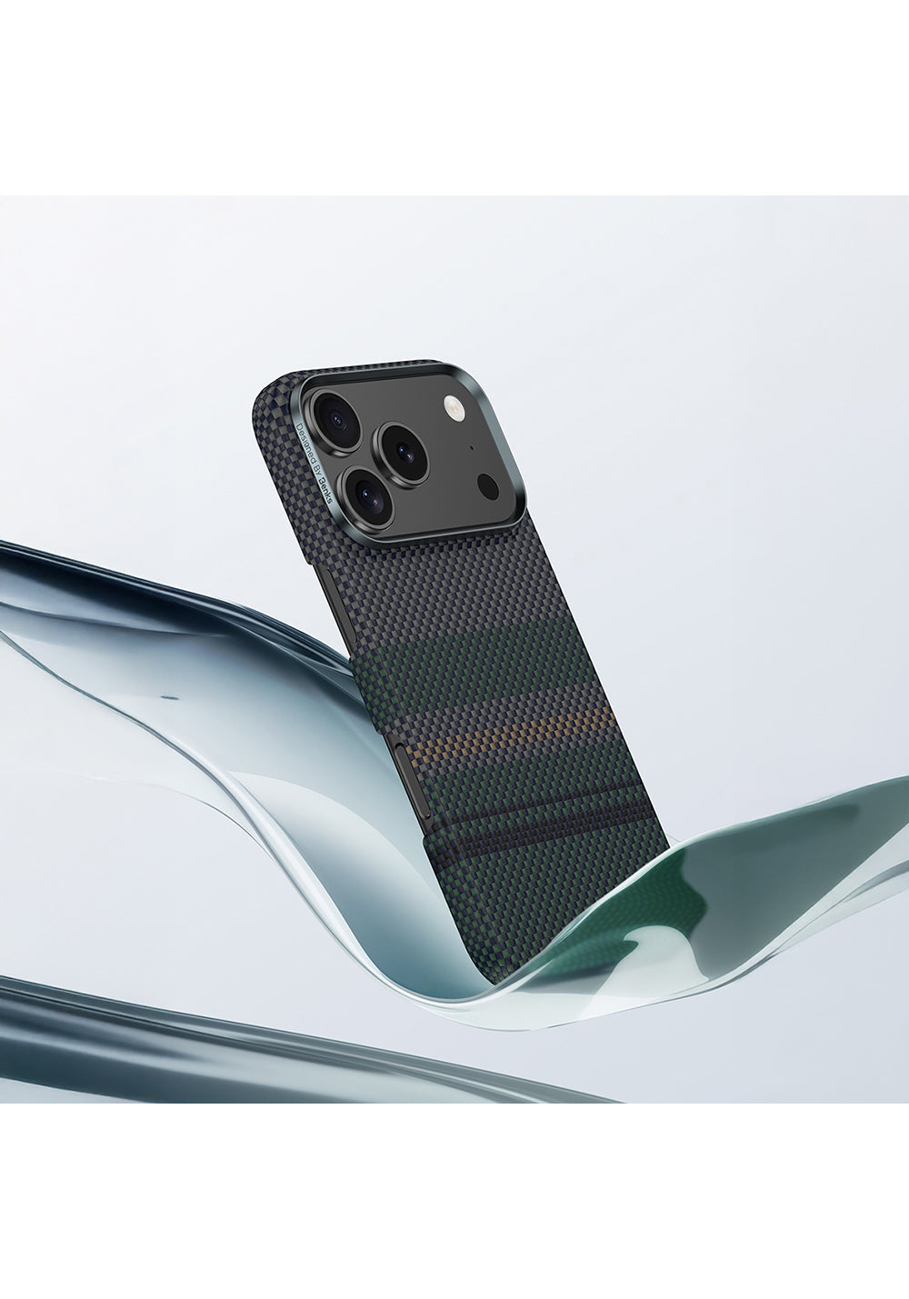 Apple iPhone 17 Kılıf Manyetik Şarj Uyumlu Karbon Fiber Tasarımlı Benks Aurora ArmorAir Kevlar Kapak