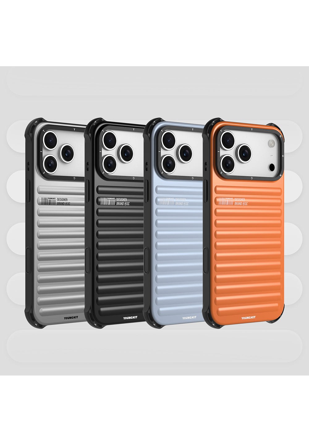 Apple iPhone 17 Pro Max Kılıf Mat Renkli Tasarım Youngkit True Color Serisi Kapak
