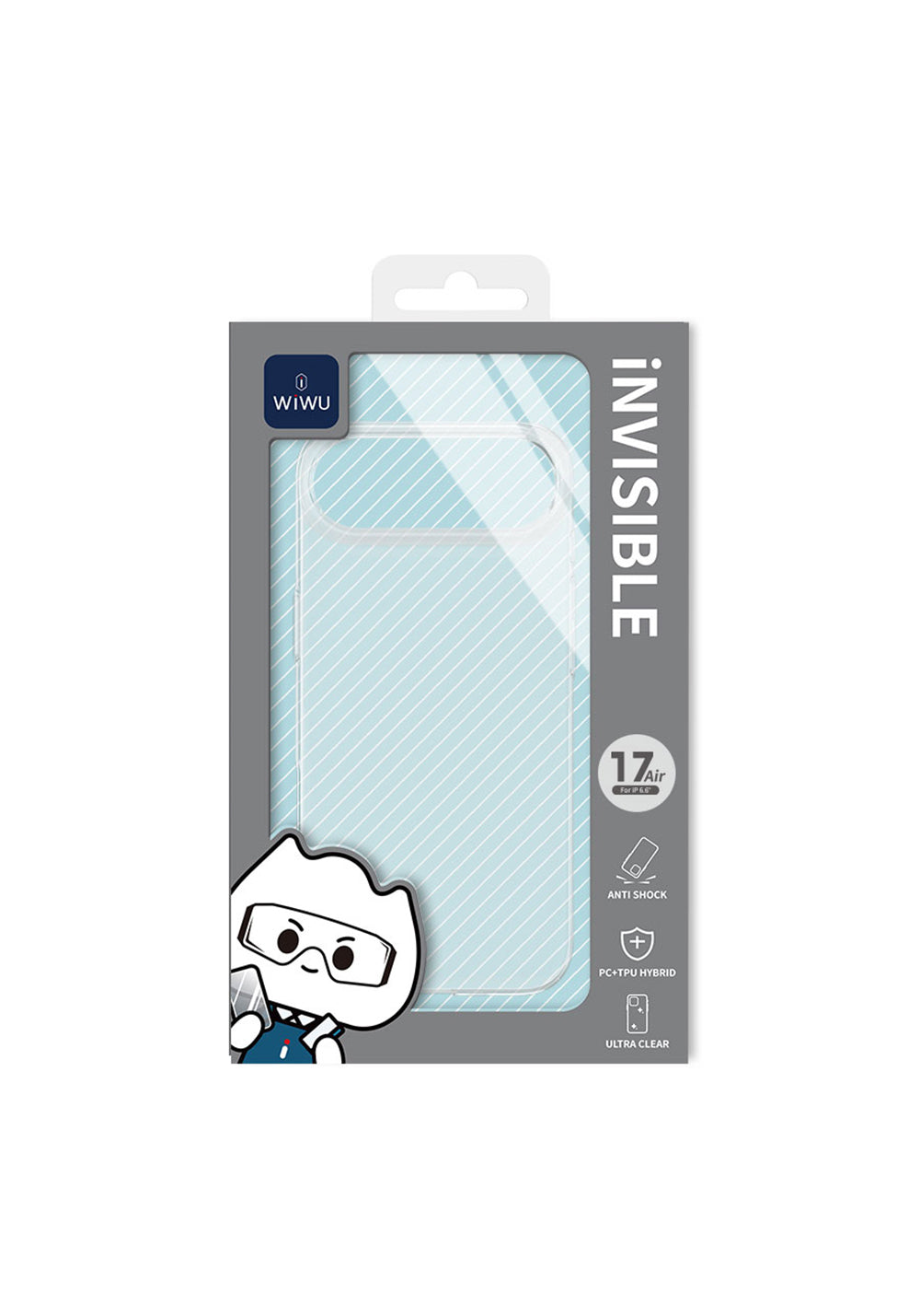 Apple iPhone 17 Air Kılıf Wiwu YXK-206 Invisible Sert PC Kapak