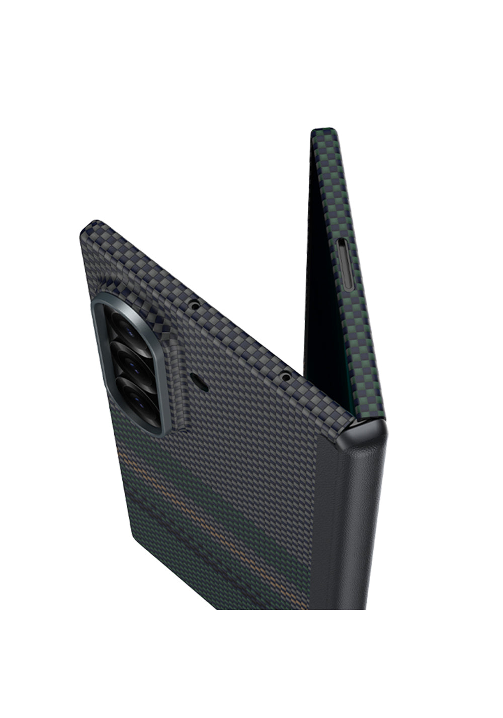 Galaxy Z Fold 7 Benks ArmorAir Aurora Grand Combo Üçlü Aksesuar Seti (Ön Arka Kevlar Karbon Kapak + Ekran Koruyucu)