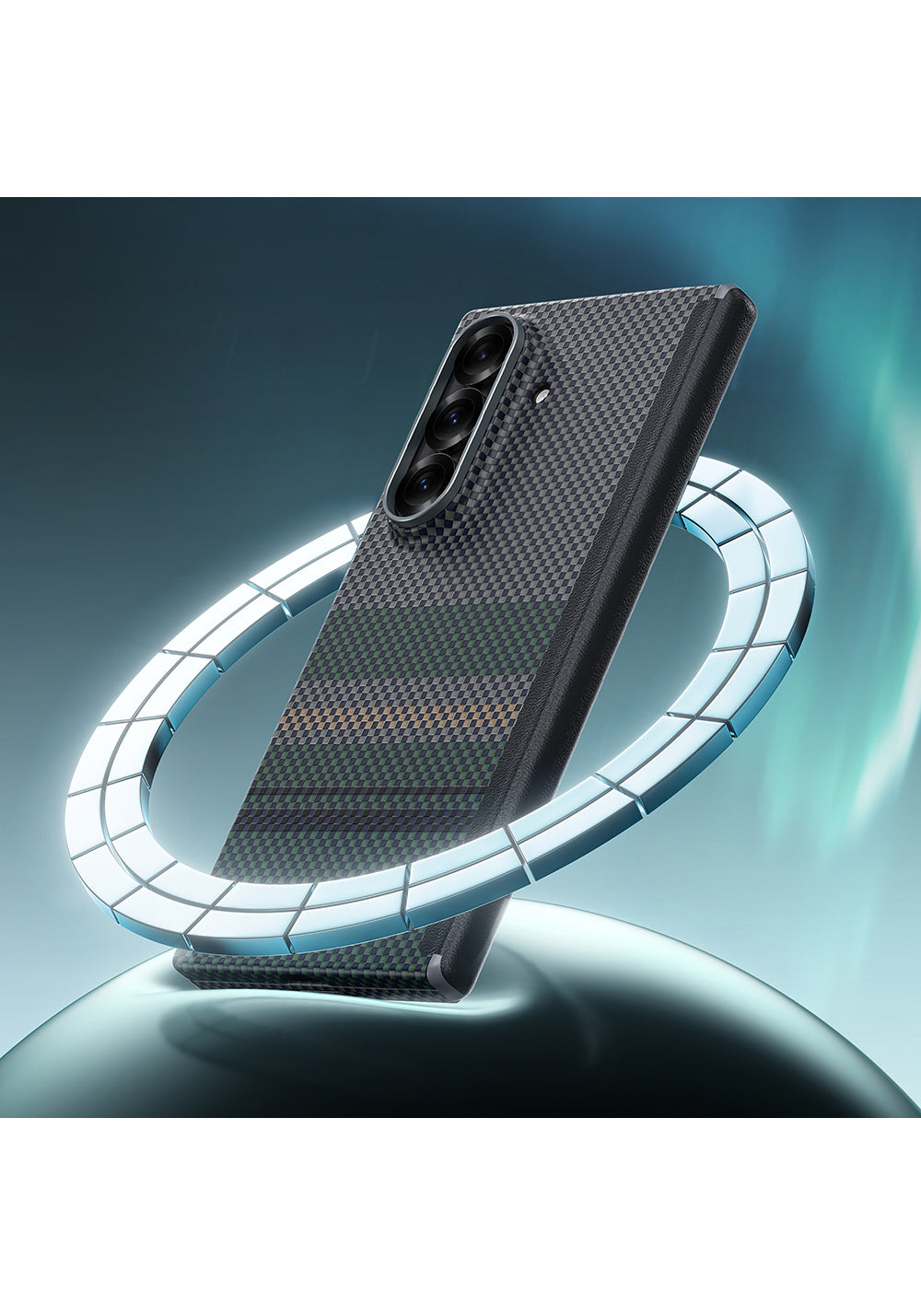 Galaxy Z Fold 7 Benks ArmorAir Aurora Grand Combo Üçlü Aksesuar Seti (Ön Arka Kevlar Karbon Kapak + Ekran Koruyucu)