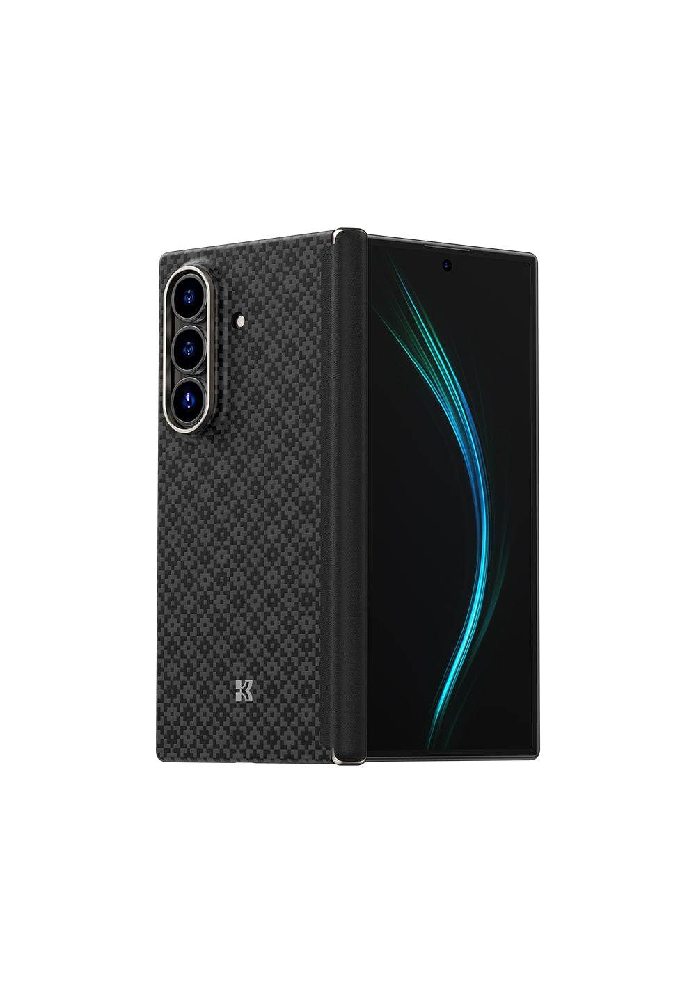 Galaxy Z Fold 7 Benks ArmorAir ArmorGrid Grand Combo Üçlü Aksesuar Seti (Ön Arka Kevlar Karbon Kapak + Ekran Koruyucu)