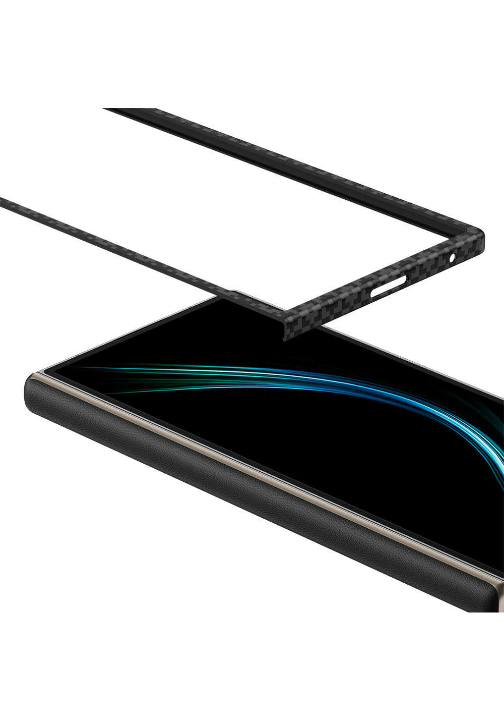 Galaxy Z Fold 7 Benks ArmorAir ArmorGrid Grand Combo Üçlü Aksesuar Seti (Ön Arka Kevlar Karbon Kapak + Ekran Koruyucu)