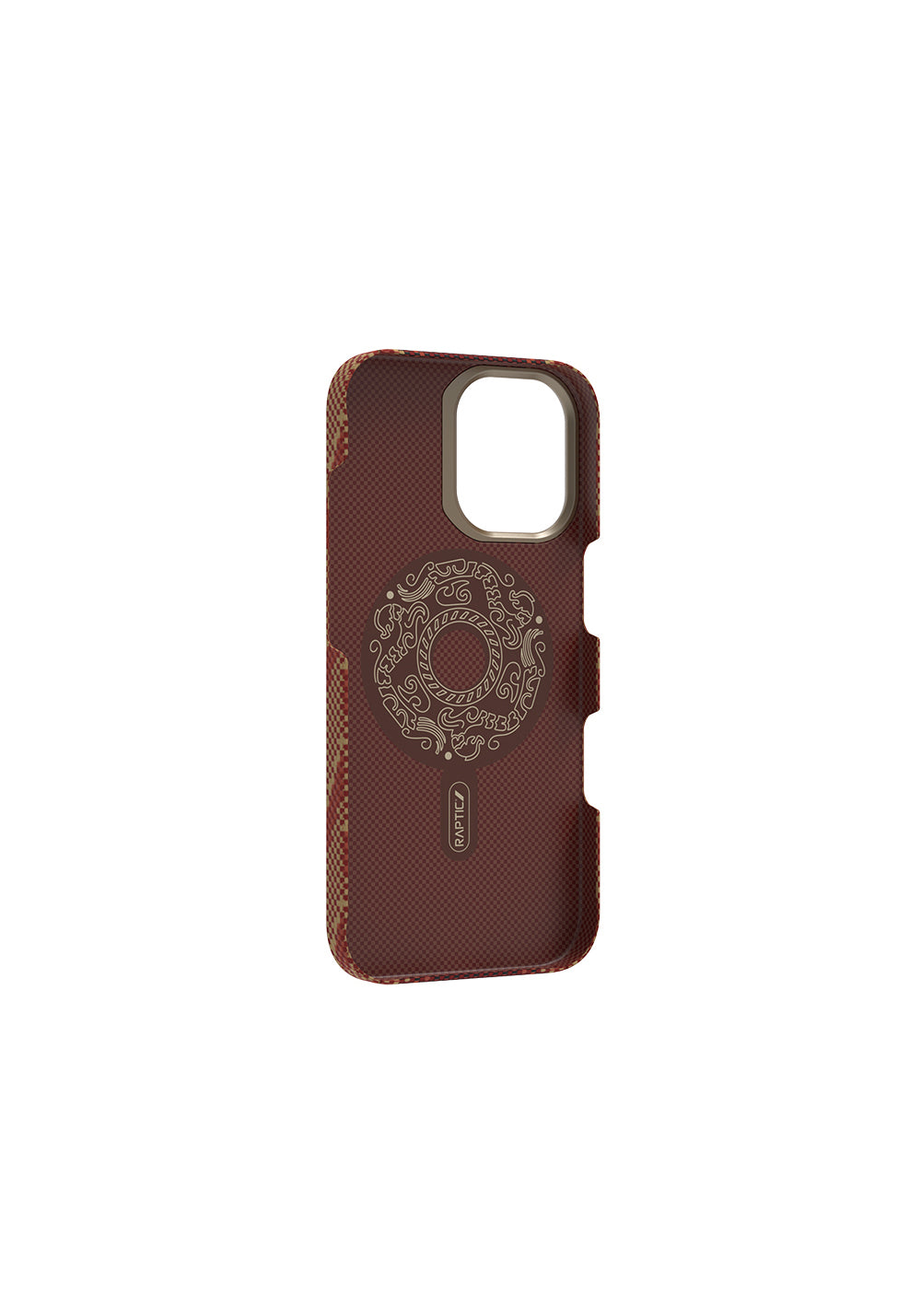 Apple iPhone 17 Kılıf Manyetik Şarj Uyumlu Raptic Aramid Skin Bionic Serisi Karbon Kapak