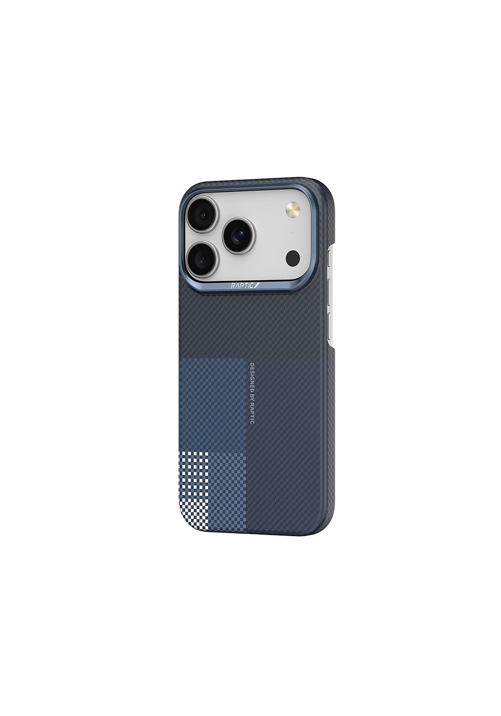 Apple iPhone 17 Pro Kılıf Manyetik Şarj Uyumlu Raptic Aramid Skin Transform Serisi Karbon Kapak