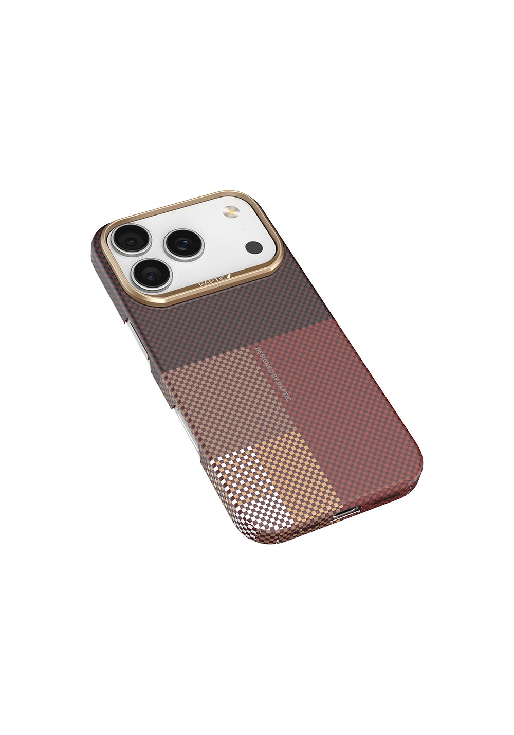 Apple iPhone 17 Pro Kılıf Manyetik Şarj Uyumlu Raptic Aramid Skin Transform Serisi Karbon Kapak