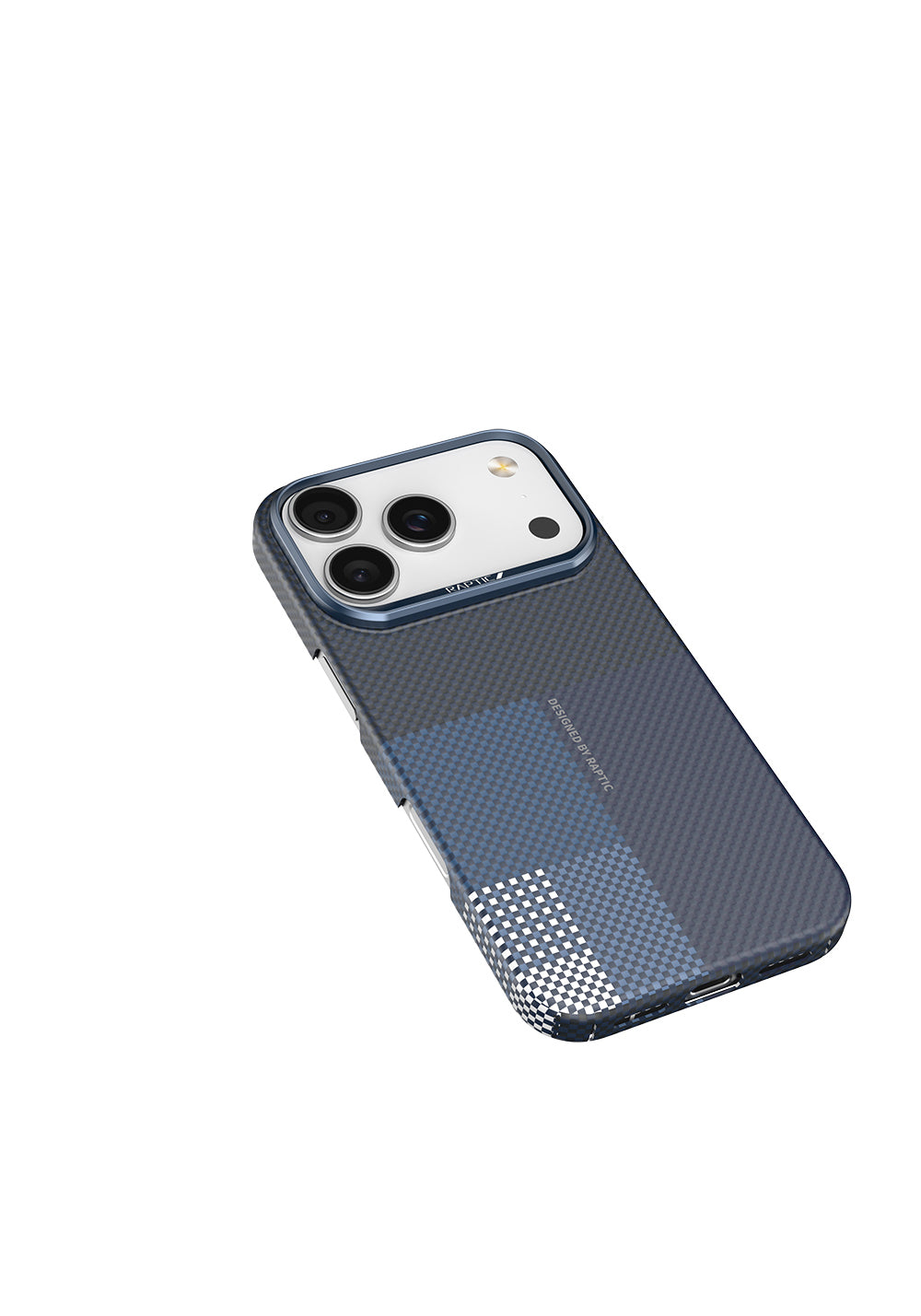 Apple iPhone 17 Pro Kılıf Manyetik Şarj Uyumlu Raptic Aramid Skin Transform Serisi Karbon Kapak