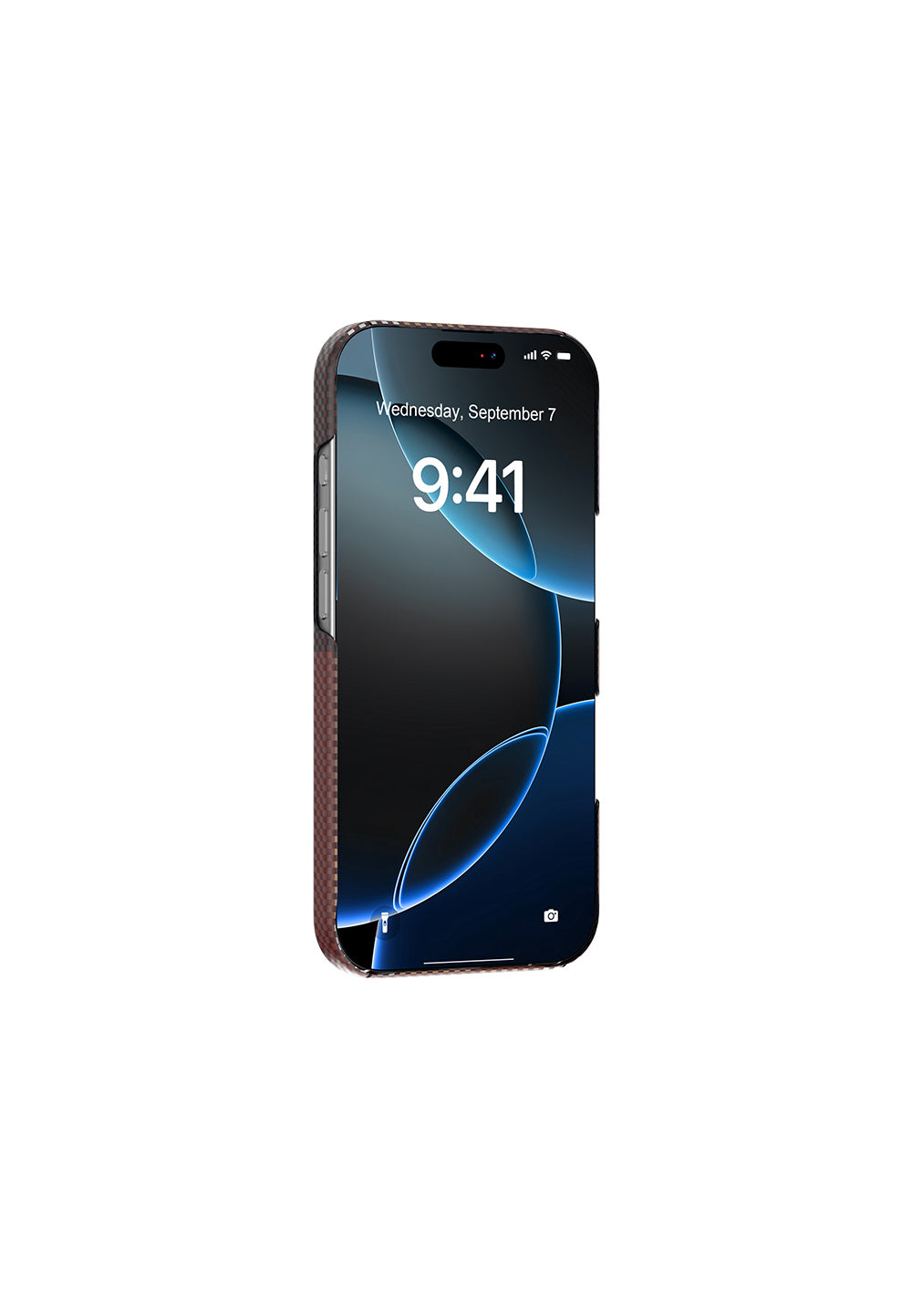 Apple iPhone 17 Pro Kılıf Manyetik Şarj Uyumlu Raptic Aramid Skin Transform Serisi Karbon Kapak