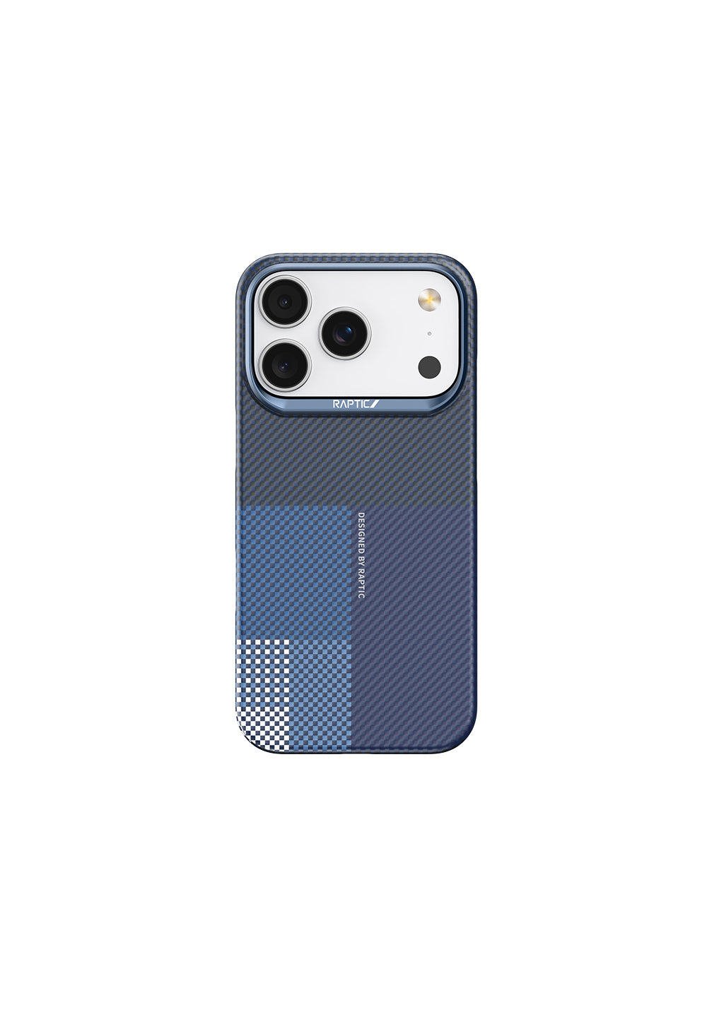Apple iPhone 17 Pro Max Kılıf Manyetik Şarj Uyumlu Raptic Aramid Skin Transform Serisi Karbon Kapak