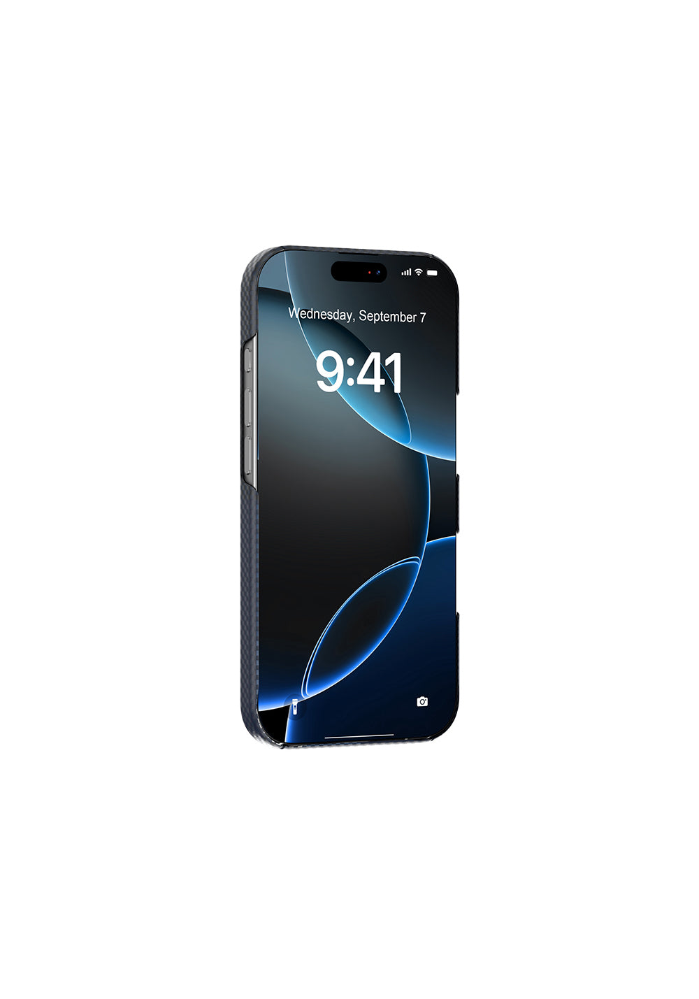 Apple iPhone 17 Pro Max Kılıf Manyetik Şarj Uyumlu Raptic Aramid Skin Transform Serisi Karbon Kapak