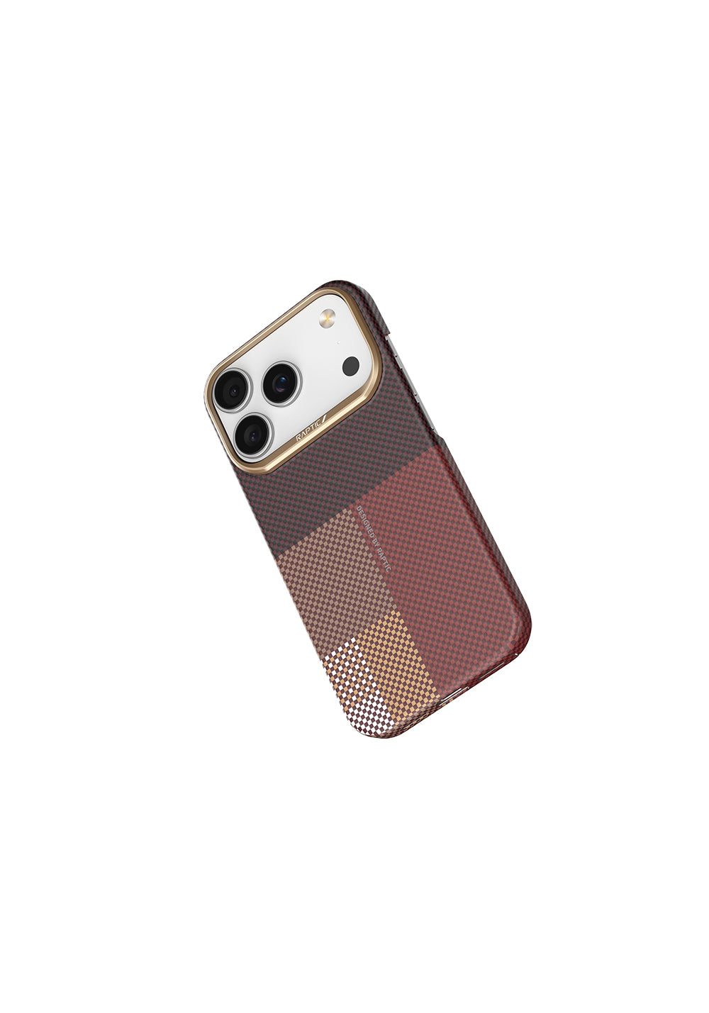 Apple iPhone 17 Pro Max Kılıf Manyetik Şarj Uyumlu Raptic Aramid Skin Transform Serisi Karbon Kapak