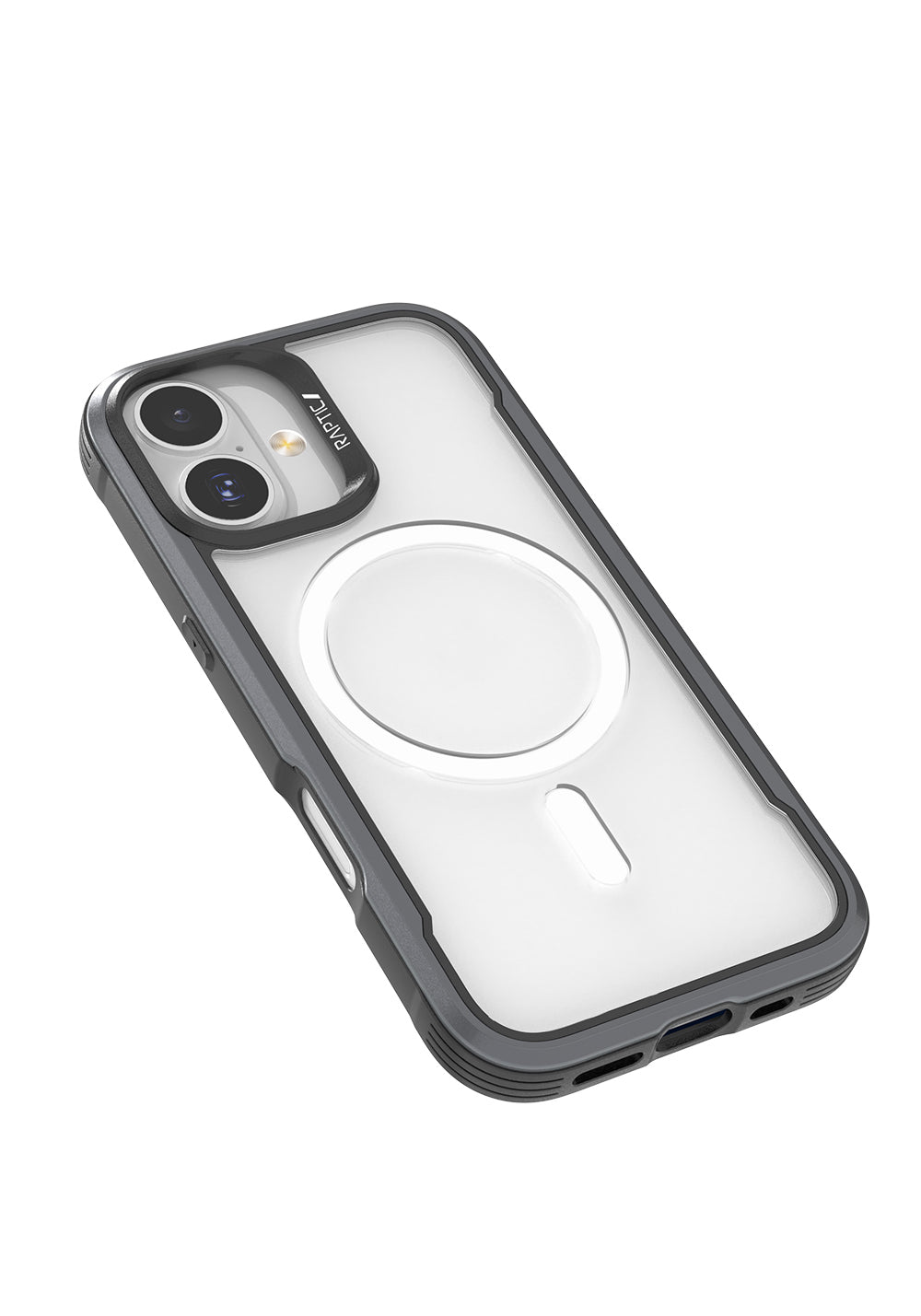 Apple iPhone 17 Kılıf Manyetik Şarj Uyumlu Airbagli Raptic Shield Serisi Şeffaf Arka Yüzey Kapak