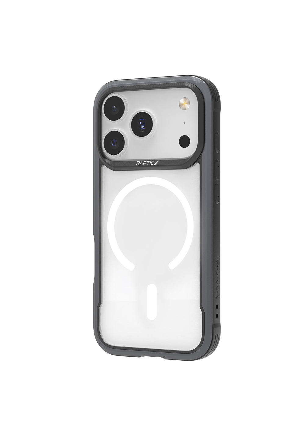 Apple iPhone 17 Pro Kılıf Manyetik Şarj Uyumlu Airbagli Raptic Shield Serisi Şeffaf Arka Yüzey Kapak